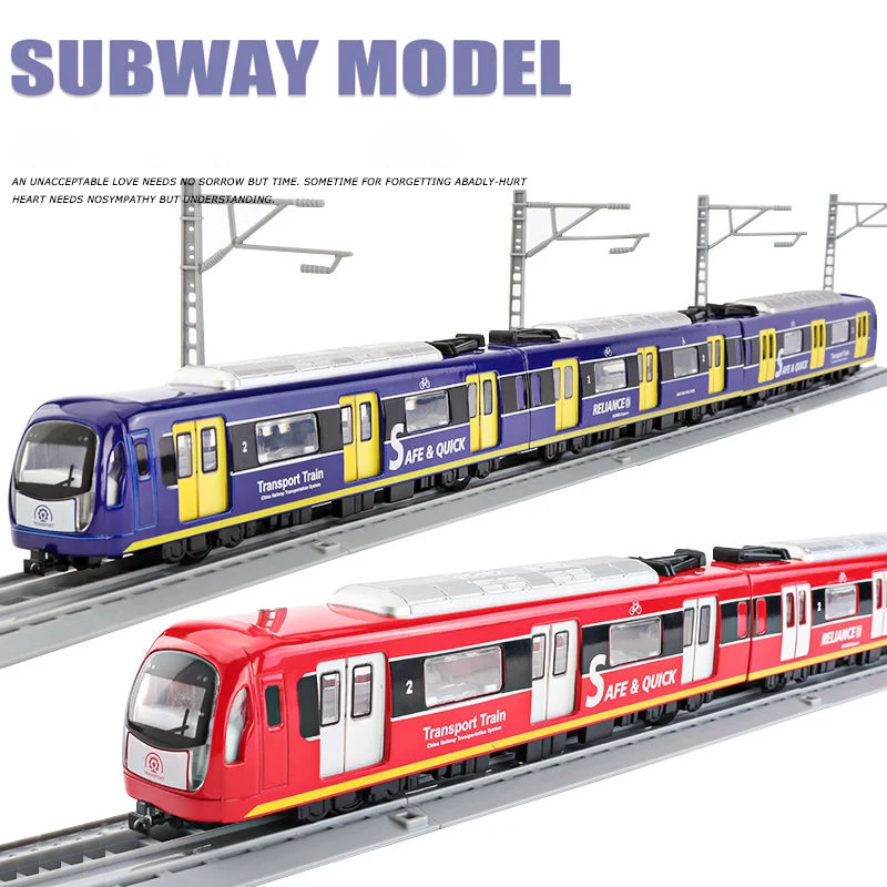 Tren de metal con luces y sonido realistas para niños - imagen 2