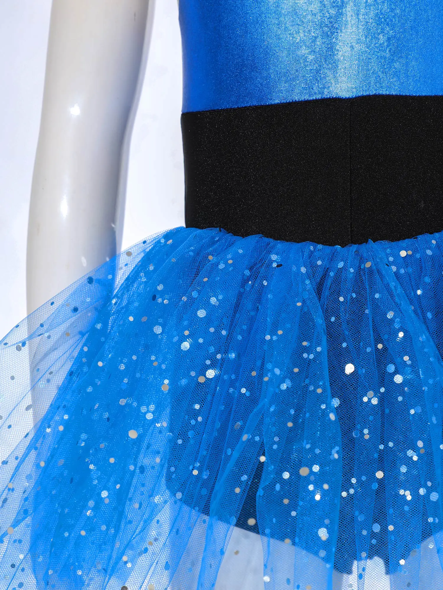 Disfraz de alien para niñas con vestido de porrista brillante Halloween - imagen 2
