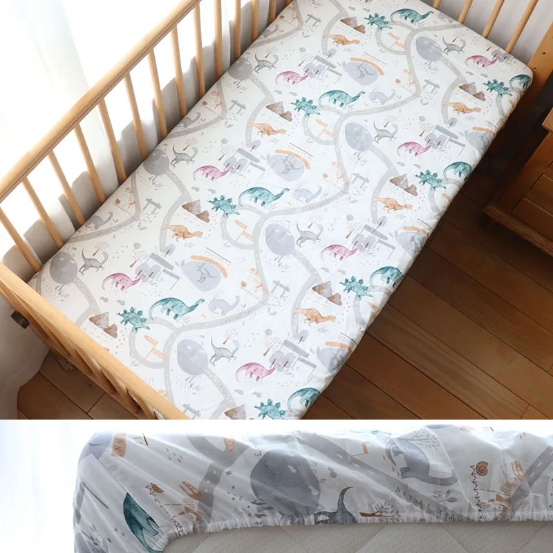 Sábana bajera de algodón para cuna – Funda protectora ajustable - imagen 4