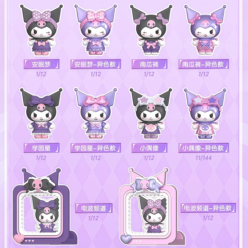 BLOKEES Kuromi figura de acción anime magnética para escritorio - imagen 4