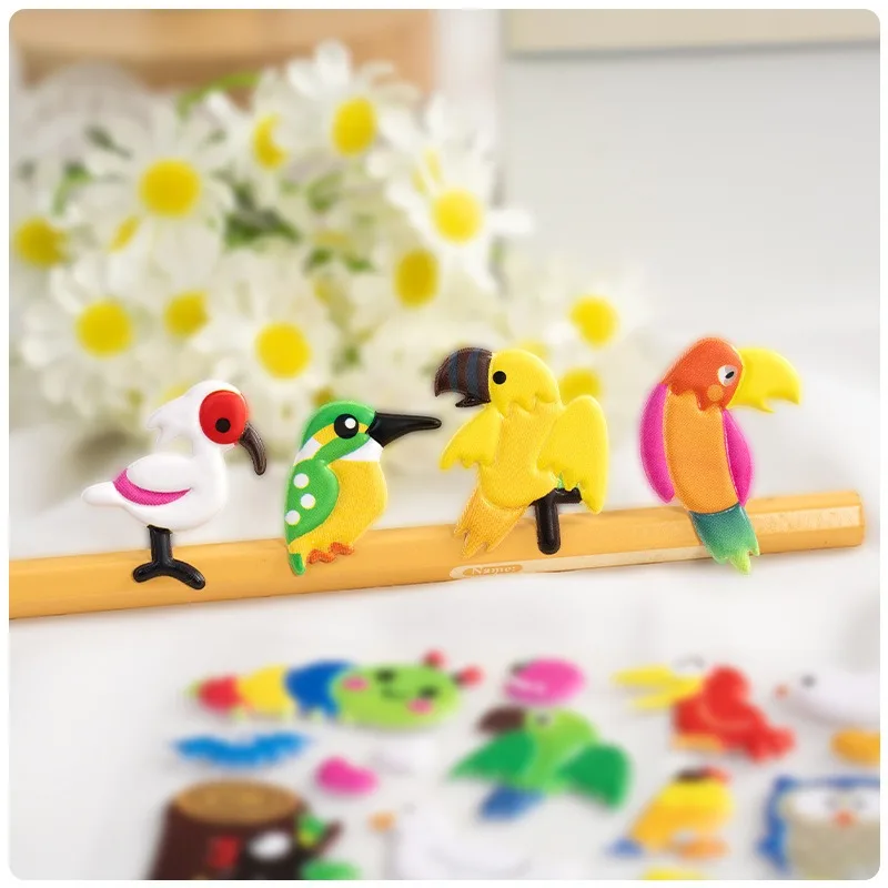 Pegatinas kawaii 3D de animales divertidos para scrapbooking infantil - imagen 4
