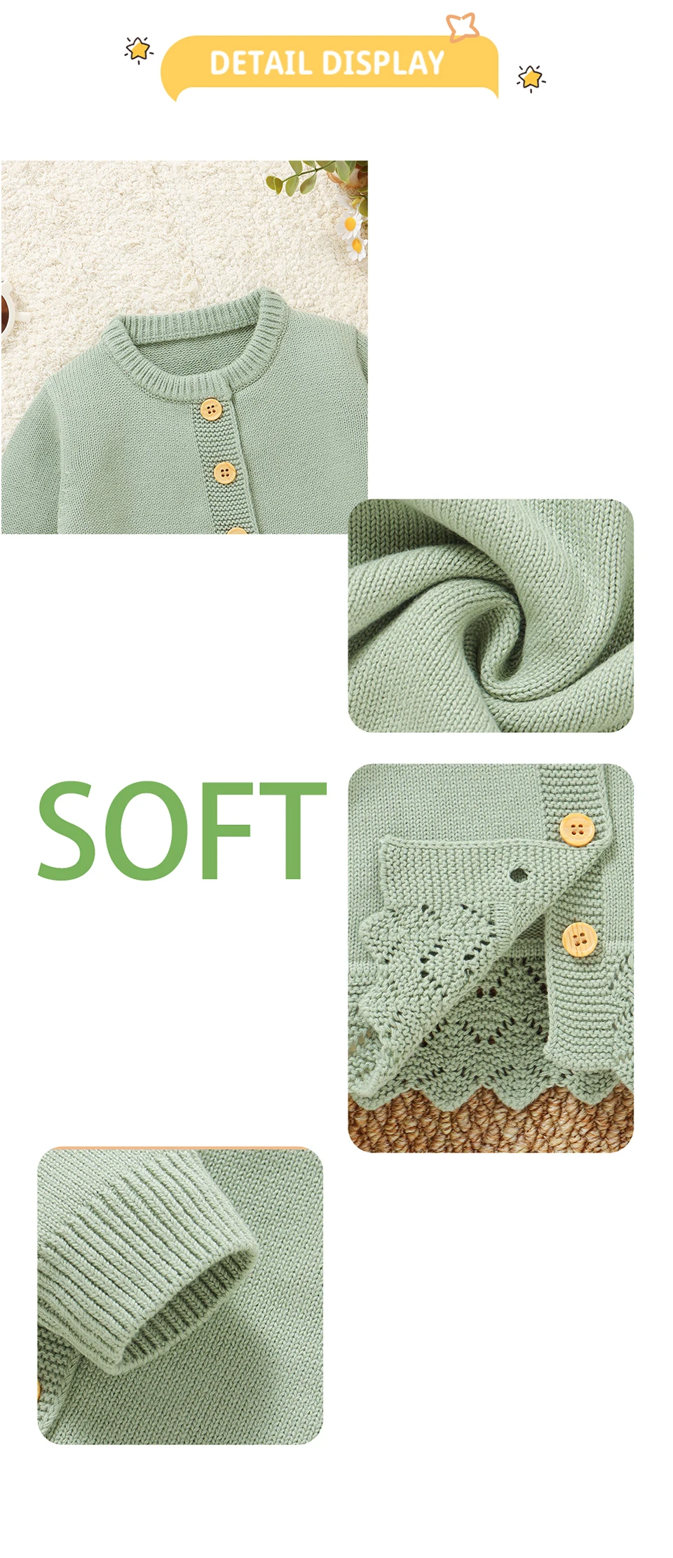 Ropa infantil de invierno en tejido de punto