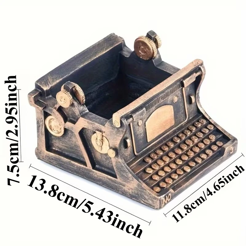 Maceta para suculentas vintage de resina retro, soporte de escritorio - imagen 5