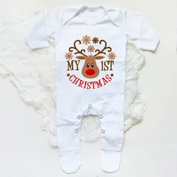 Body bebé navideño de manga larga My 1st Christmas para dormir