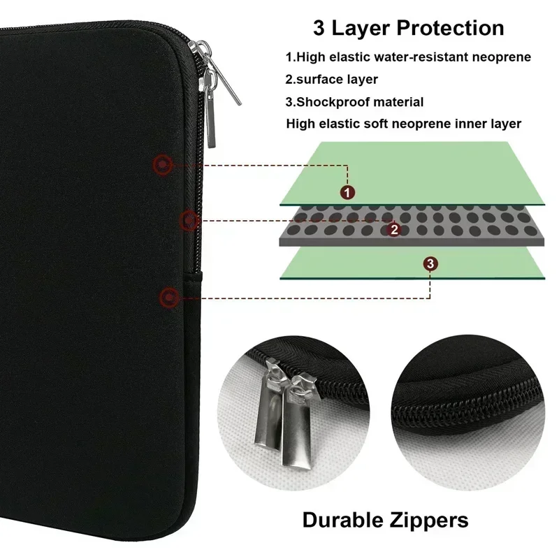 Bolsa para portátil acolchada con funda suave y protección MacBook - imagen 5