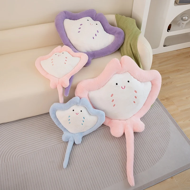 Peluche mantarraya tipo almohada suave estilo tierno para sofá - imagen 4