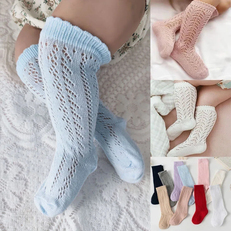Calcetines bebé largos de algodón suave sin costuras - cómodos - imagen 2