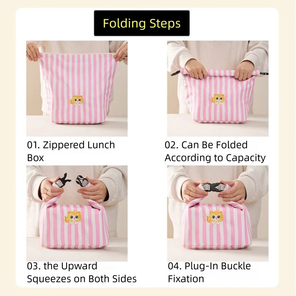 Bolsa térmica para comida con estampado de gatitos - imagen 2
