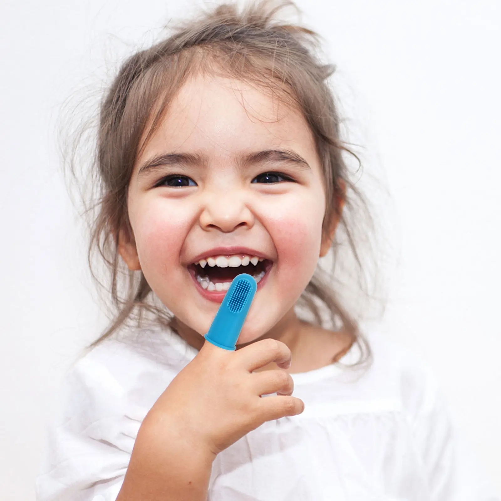 Cepillo dental de silicona suave para bebé, higiene bucal portátil - imagen 3