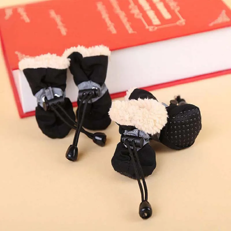 Botas impermeables para perros antideslizantes de goma cálidas invierno - imagen 4