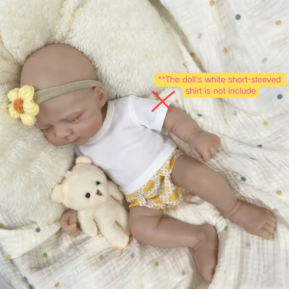 Muñeca reborn de silicona Pascale, niña suave y lavable - imagen 4