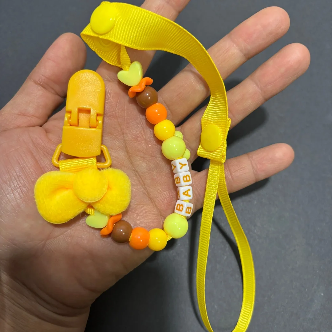 Chupete de silicona con funda higiénica y cadena