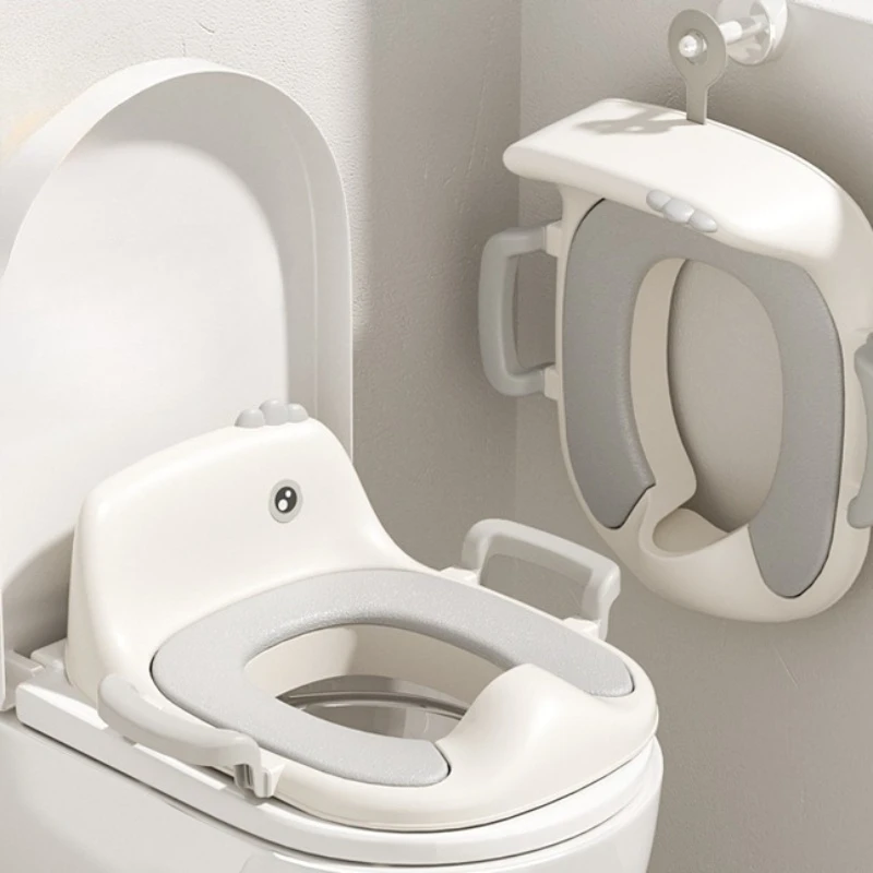 Asiento de orinal acolchado con funda elevadora para baño infantil - imagen 3