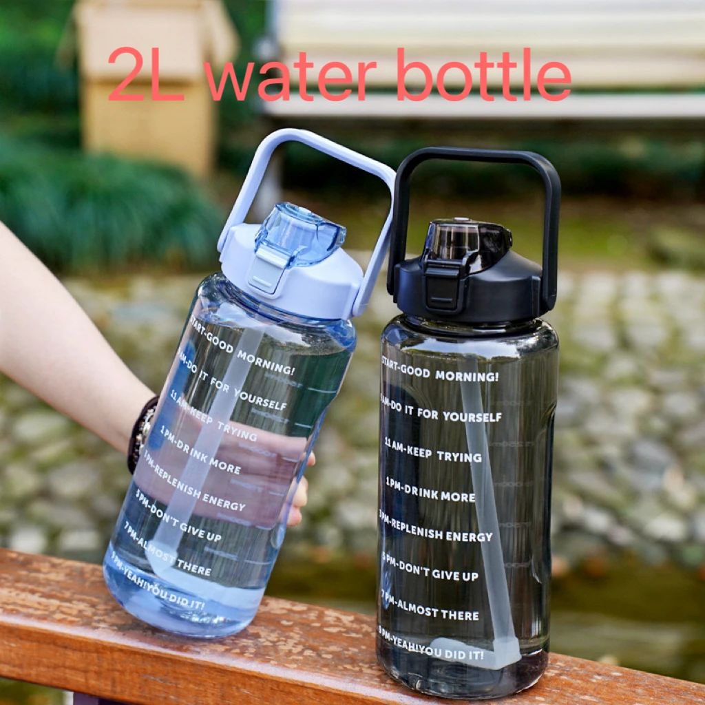 Botella de agua infantil portátil con pajita y gran capacidad - imagen 5