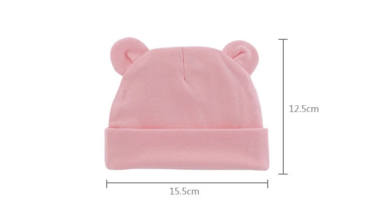 Gorro de bebé recién nacido con orejeras