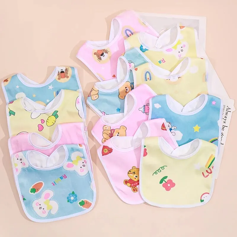 Babero impermeable para bebé suave y absorbente con estampado infantil - imagen 2