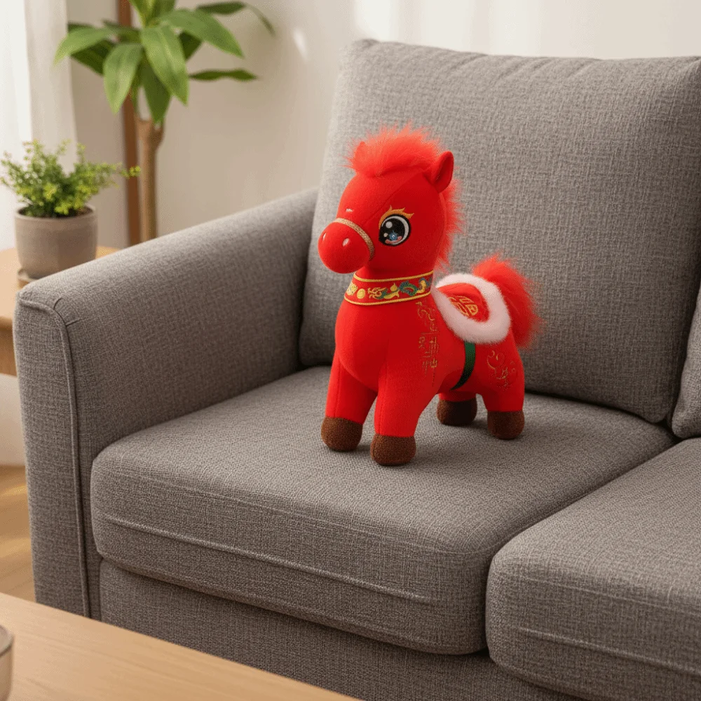 Peluche de caballo tierno suave en felpa, regalo infantil - imagen 2