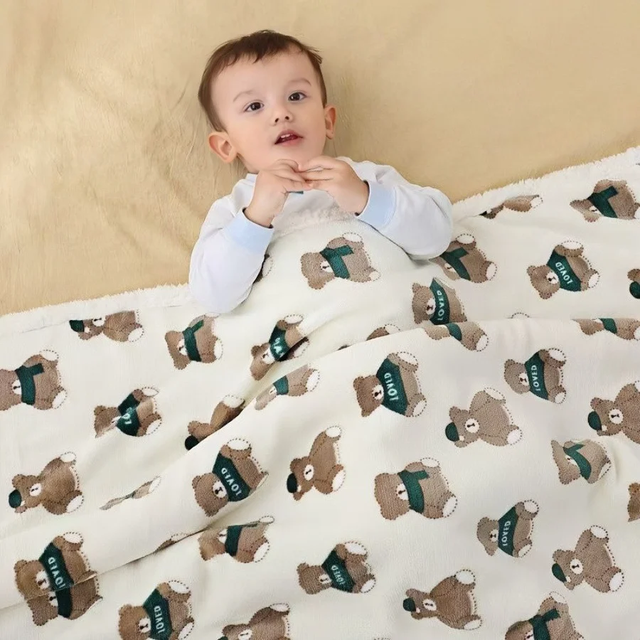 Manta de lana cálida y ultra suave para bebé, ideal en cuna - imagen 2