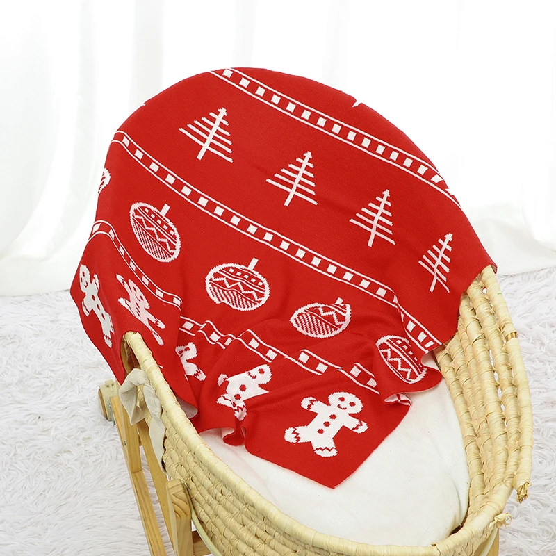 Manta de Navidad para cuna – Algodón suave a cuadros - imagen 3
