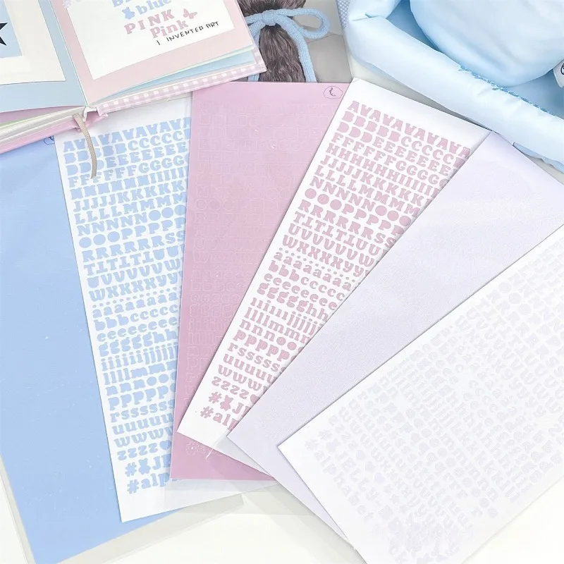 Pegatinas mini de papelería letras inglesas caramelo para manualidades - imagen 5