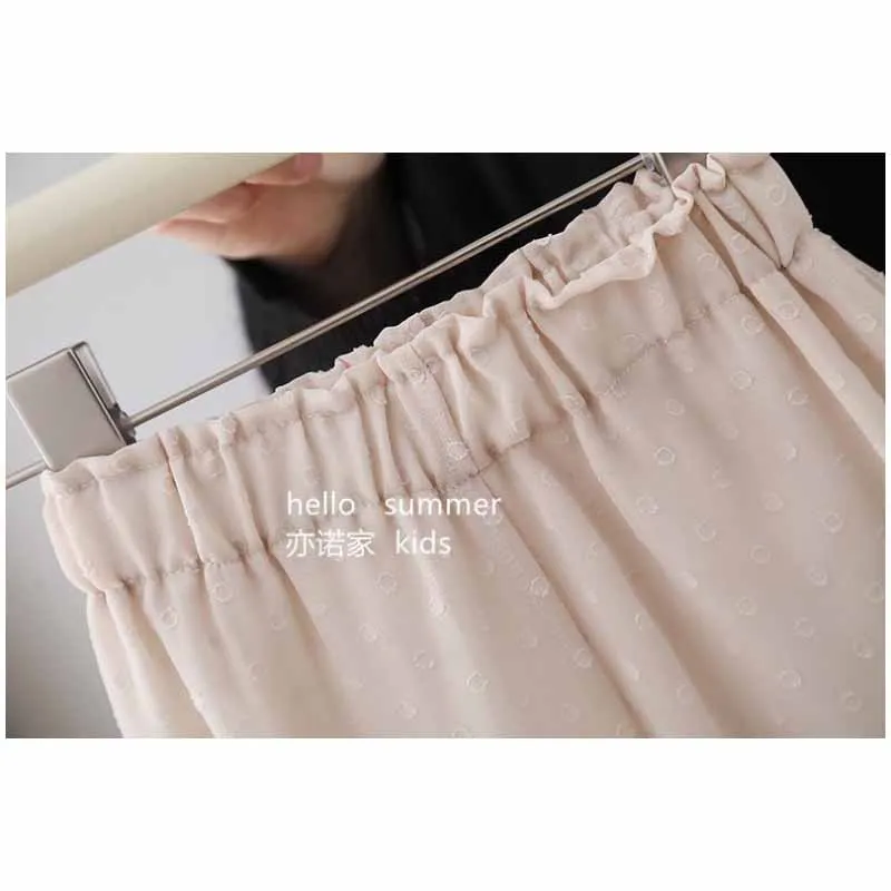 Pantalones antimosquitos de gasa con lunares para bebé niña - imagen 5