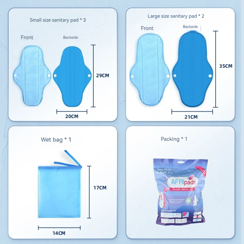 Compresas menstruales reutilizables de polar para mamá – Suave - imagen 2