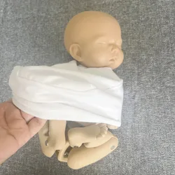 Envoltura elástica de angora para fotos de bebé recién nacido