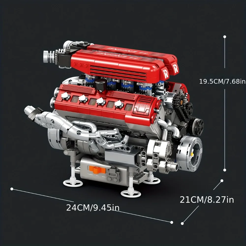 Bloques de construcción de motor realista para aviones y coches - imagen 3