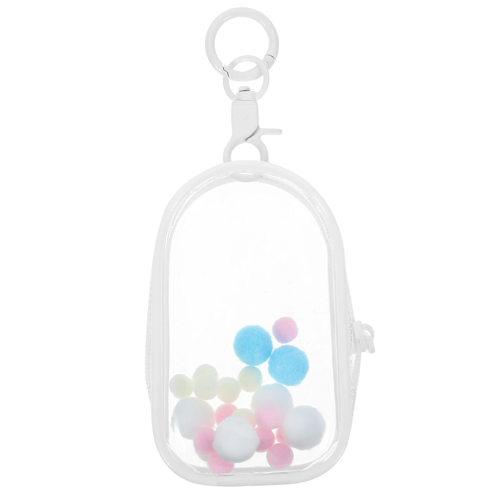 Bolsa impermeable transparente de PVC con cremallera para accesorios