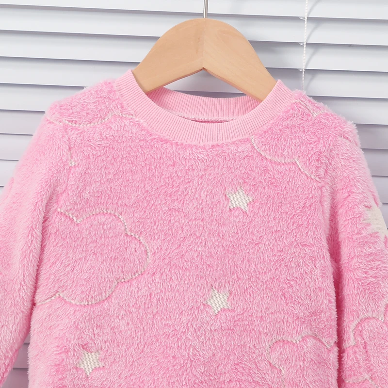 Pijama polar suave para niña – Cálida para otoño e invierno - imagen 5