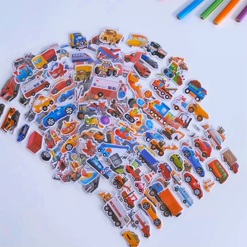 Pegatinas 3D para niños – vehículos y recompensas en guardería - imagen 3