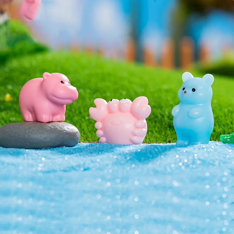 Pulpo, pez y delfín miniatura