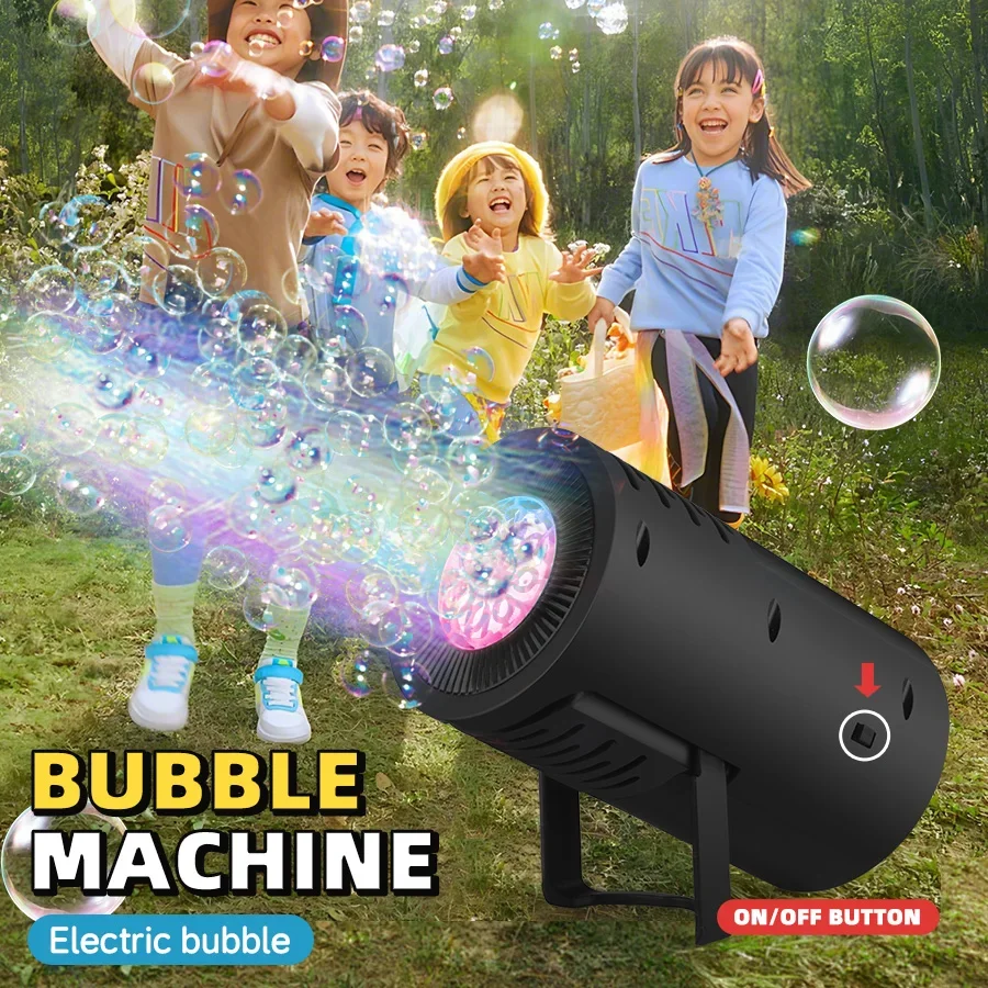 Máquina automática de burbujas eléctrica para fiestas y eventos