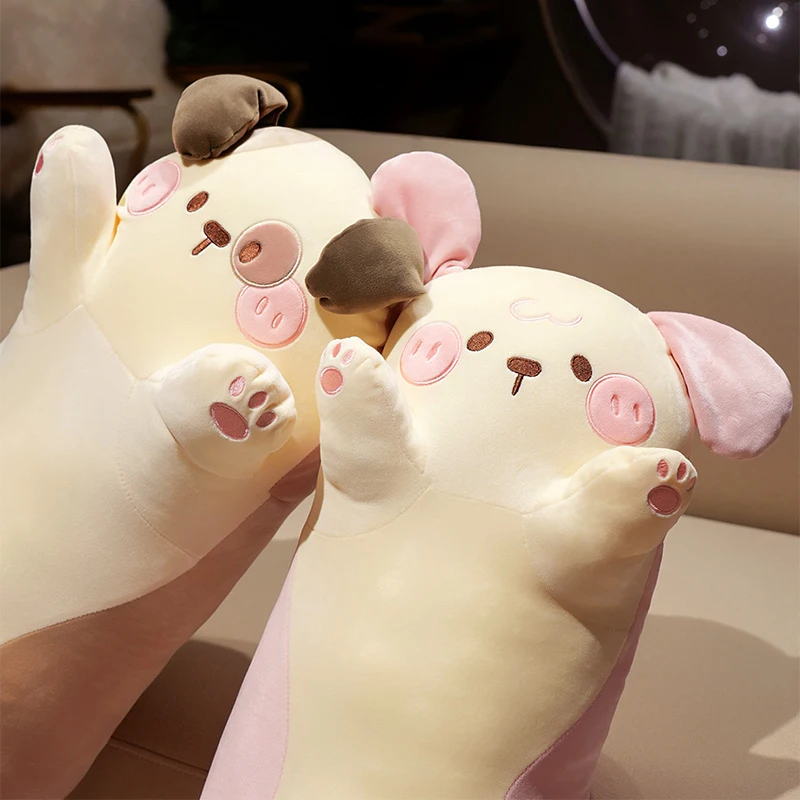 Peluche de perro dormilón blandito en forma de almohada - imagen 2