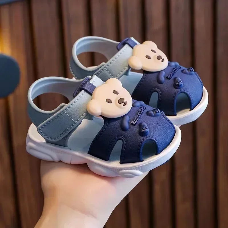 Sandalias de verano infantiles con suela suave y dibujos animados - imagen 5