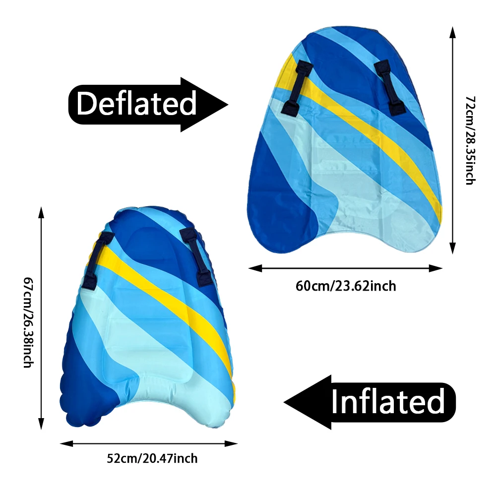 Tabla de surf inflable de PVC grueso, portátil para playa - imagen 4