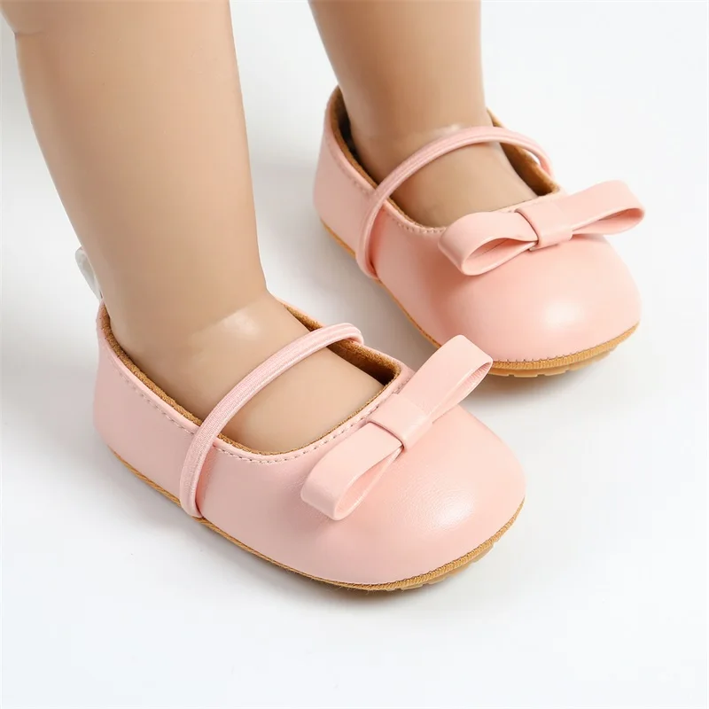 Zapatos Mary Jane de princesa con lazo para recién nacido - imagen 2