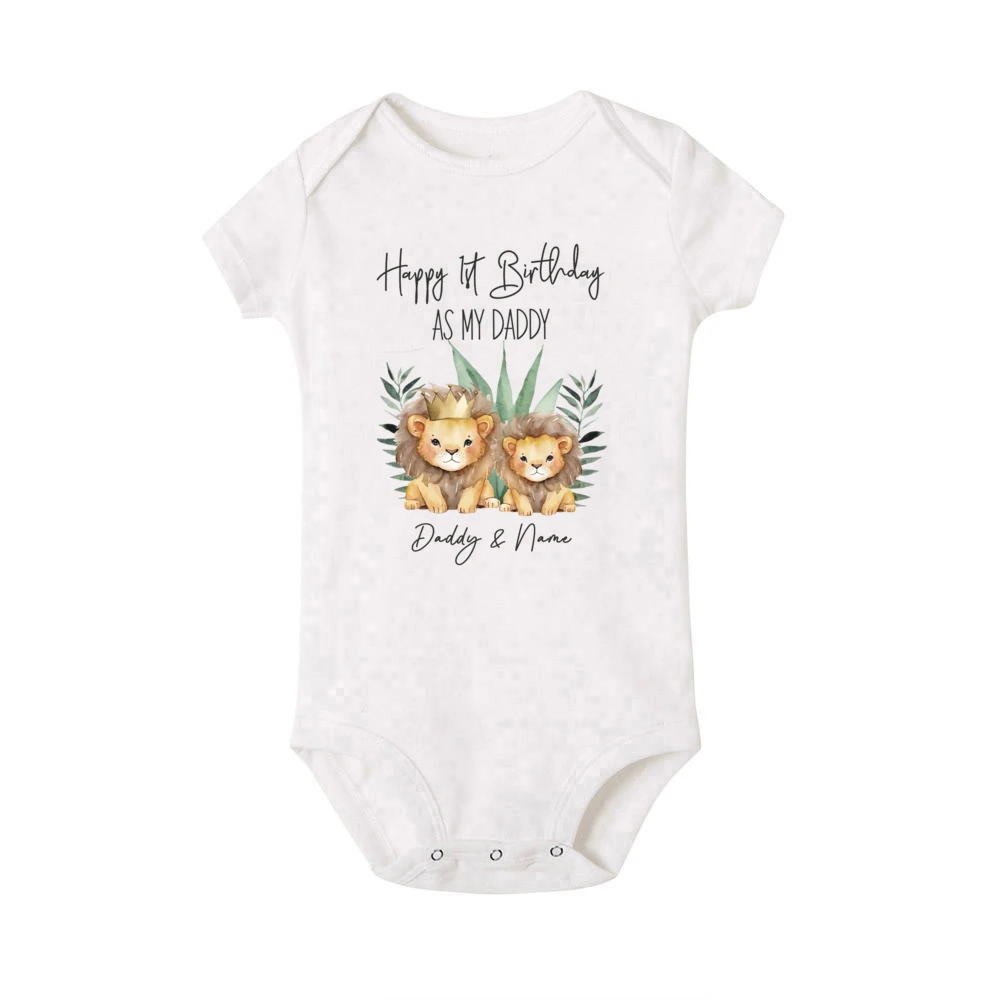 Pelele personalizado para recién nacido – Feliz primer cumpleaños - imagen 5