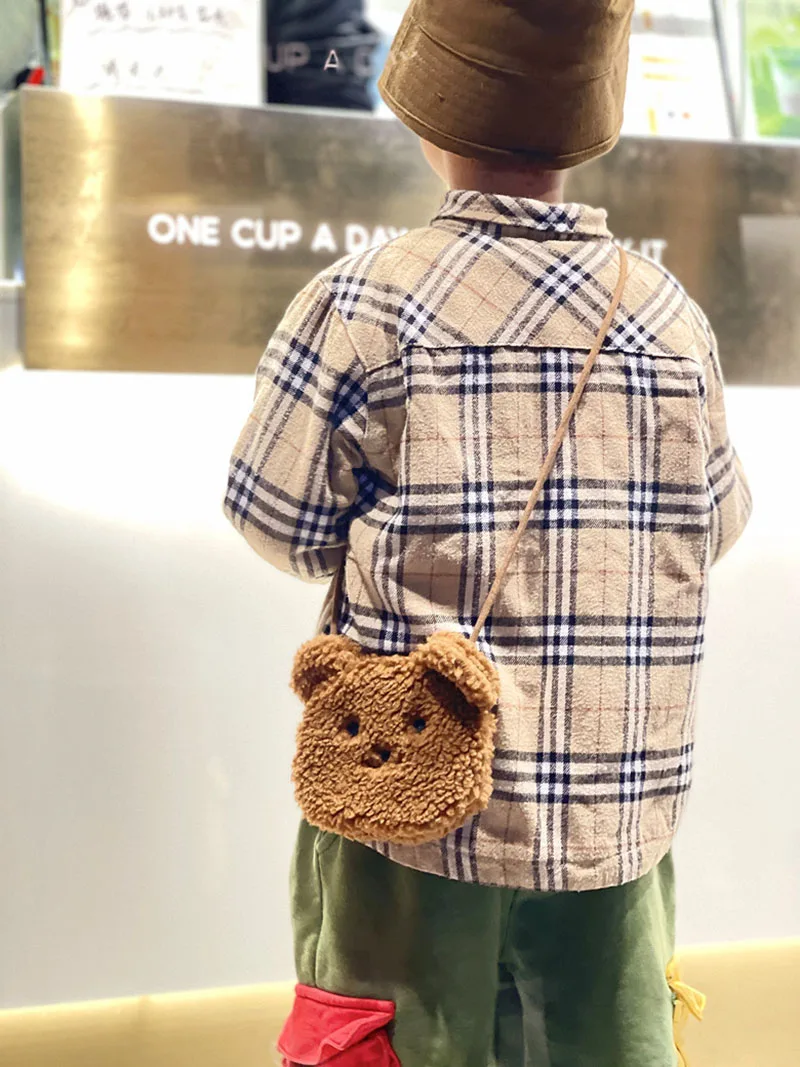 Bolso bandolera con diseño de oso de peluche