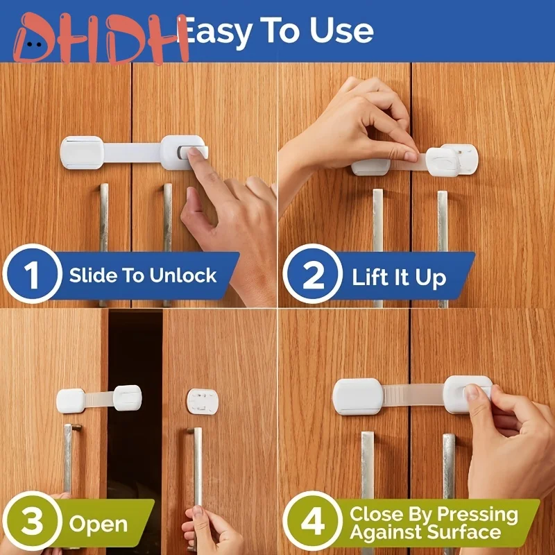 Cerradura de seguridad infantil para muebles y cajones - imagen 3