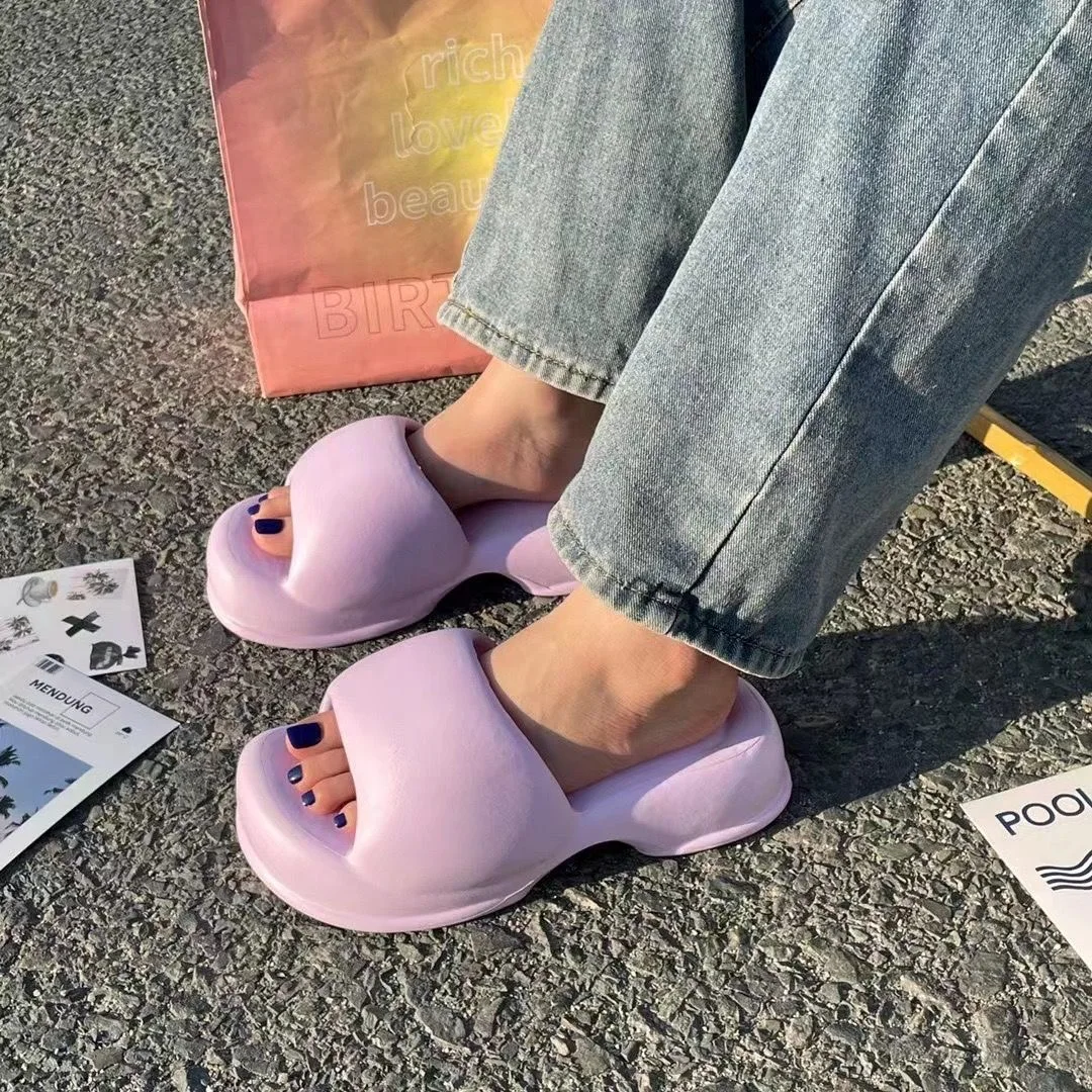 Zapatillas de casa con plataforma para niña – Suela gruesa - imagen 3