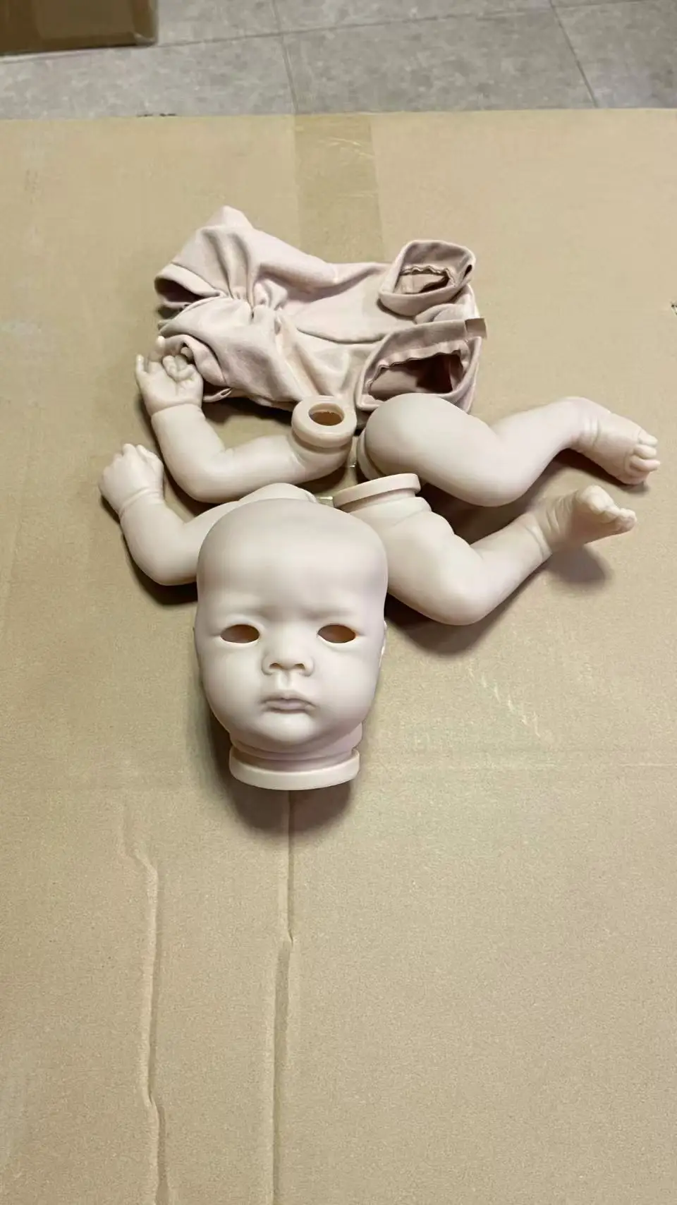 Kit de muñeca Reborn Jule sin terminar, con cuerpo y ojos textiles - imagen 3