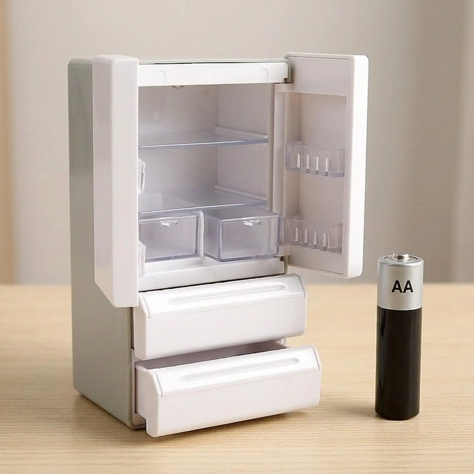 Mini nevera y congelador para casa de muñecas - imagen 5