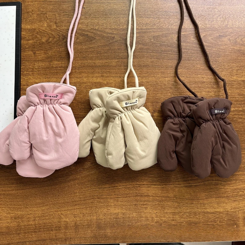 INS Manoplas impermeables térmicas para niños con correa antipérdida - imagen 5