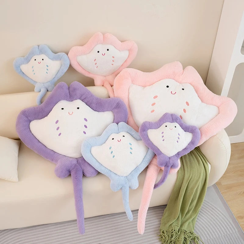 Peluche mantarraya tipo almohada suave estilo tierno para sofá - imagen 2