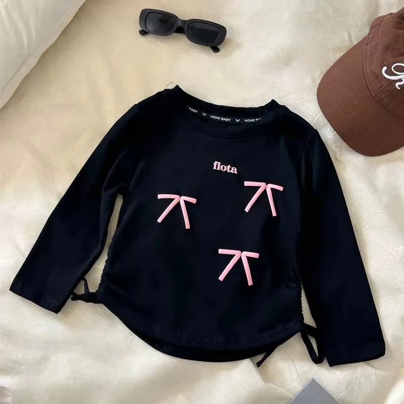 Jersey infantil con letras y pajarita, estilo de primavera - imagen 5