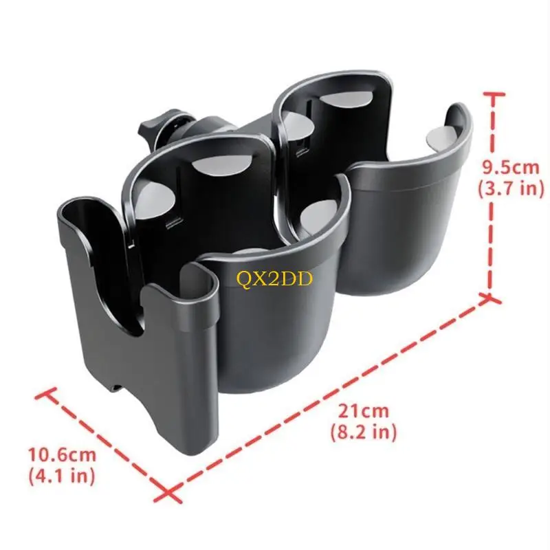 QX2D soporte bebidas doble para cochecito con giro - imagen 5