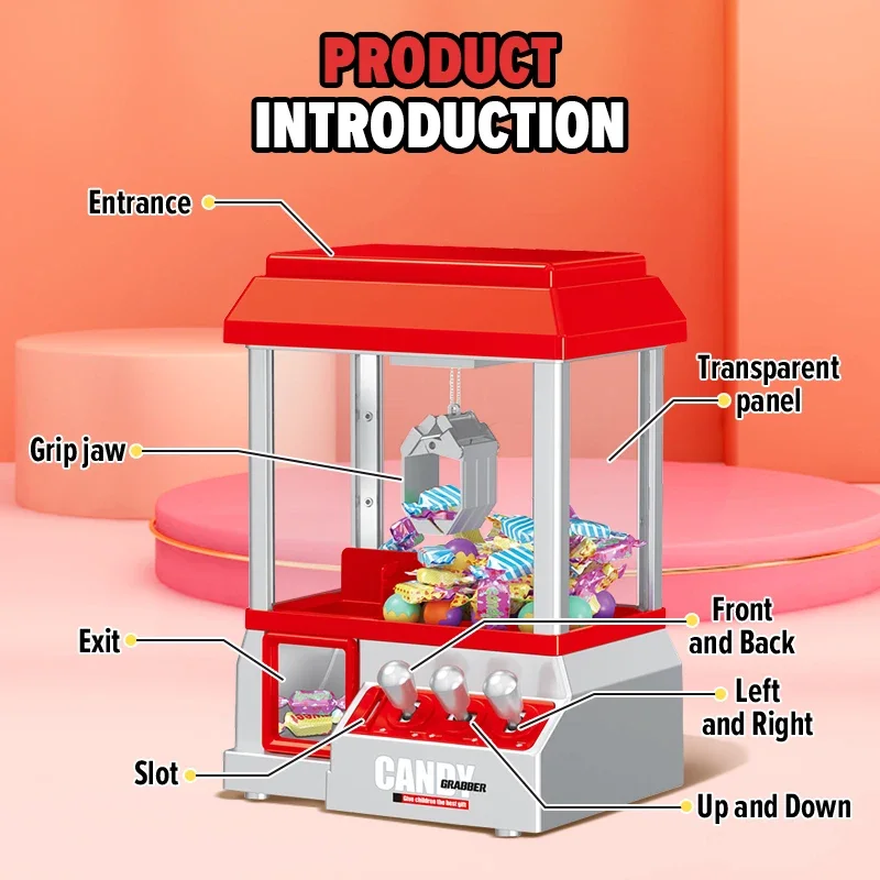 Máquina de garra arcade retro con música para niños - imagen 2