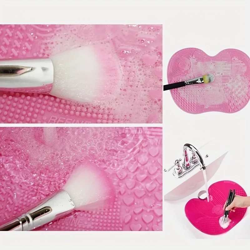 Limpiador de brochas maquillaje con copa de silicona y ventosa - imagen 2