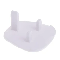 QX2D Protector de enchufes blanco UK anti electricidad para bebés